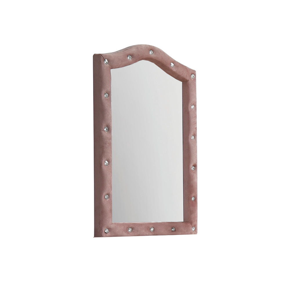 ACME Reggie - Mirror - Pink Fabric | Meri Furniture