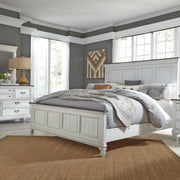 Liberty Furniture Allyson Park - Panel Bed, Dresser & Mirror | Meri Furniture