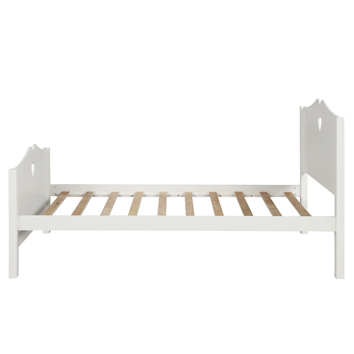 Platform Bed With Slat Support And Headboard And Footboard