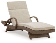Signature Design by Ashley® Beachcroft - Beige - Chaise Lounge With Cushion | Meri Furniture