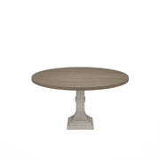Tannen 59" Round White and Gray Dining Table