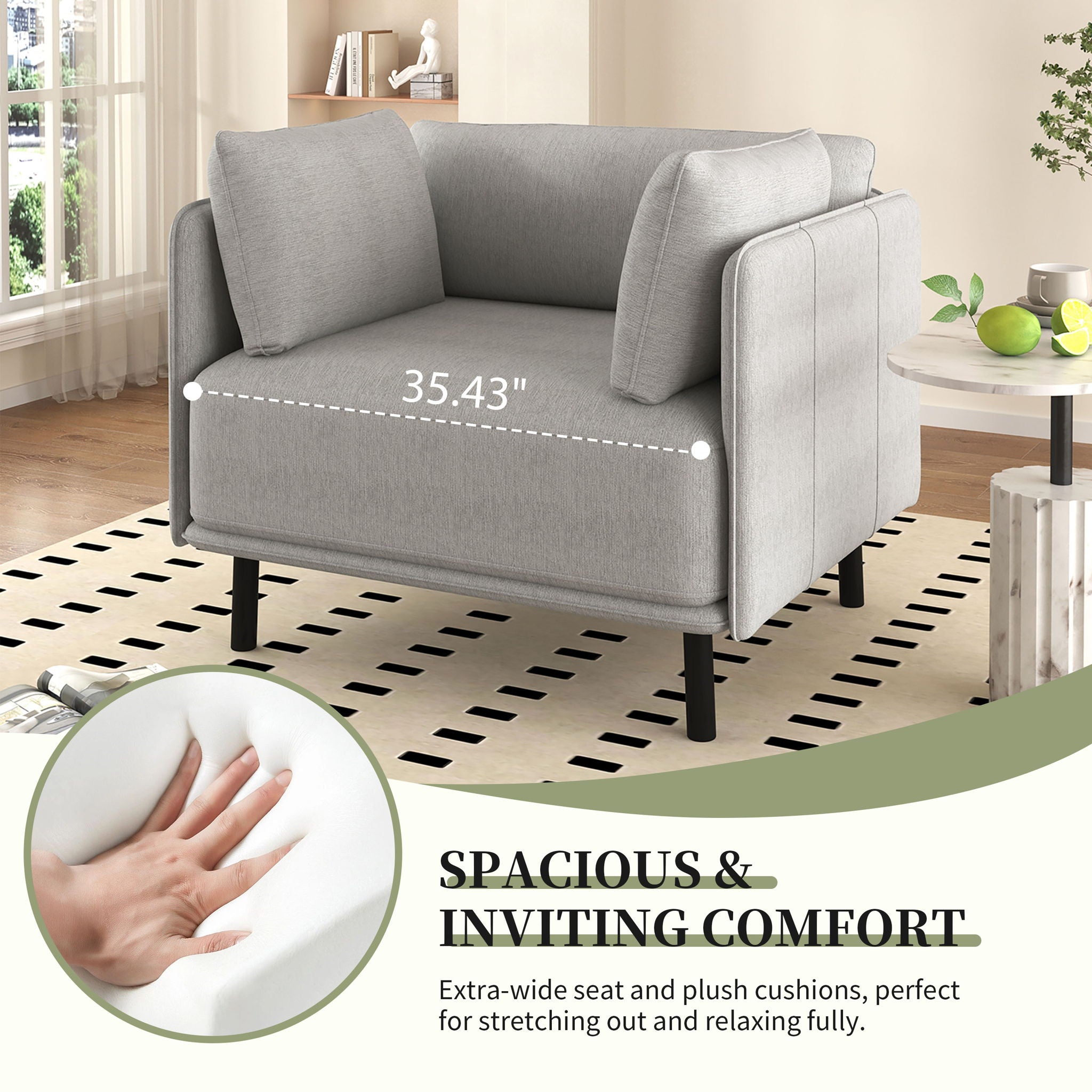 Vintage Modern Aesthetic Appeal Lounge Chair