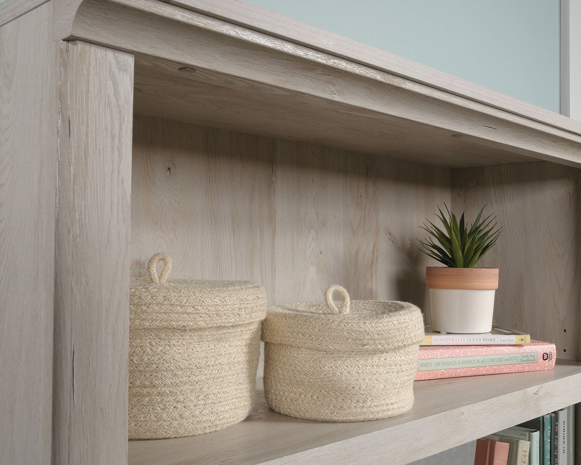Bookcase With Doors in Chalked Chestnut