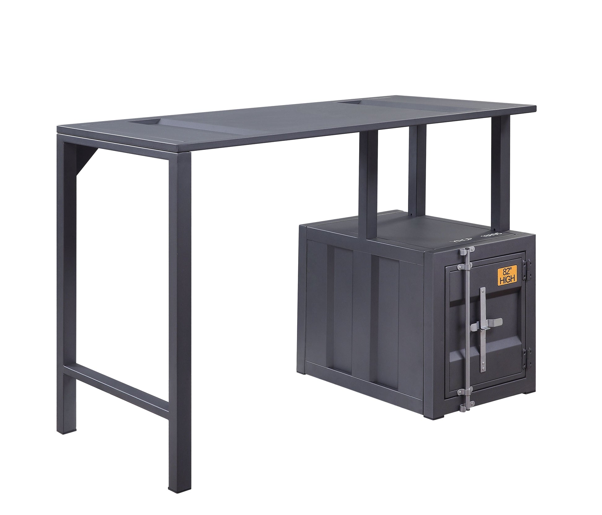 ACME Cargo - Writing Desk - Gunmetal | Meri Furniture