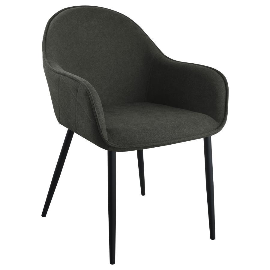 Coaster Fine Furniture Emma - Fabric Upholstered Dining Arm Chair (Set of 2) | Meri Furniture