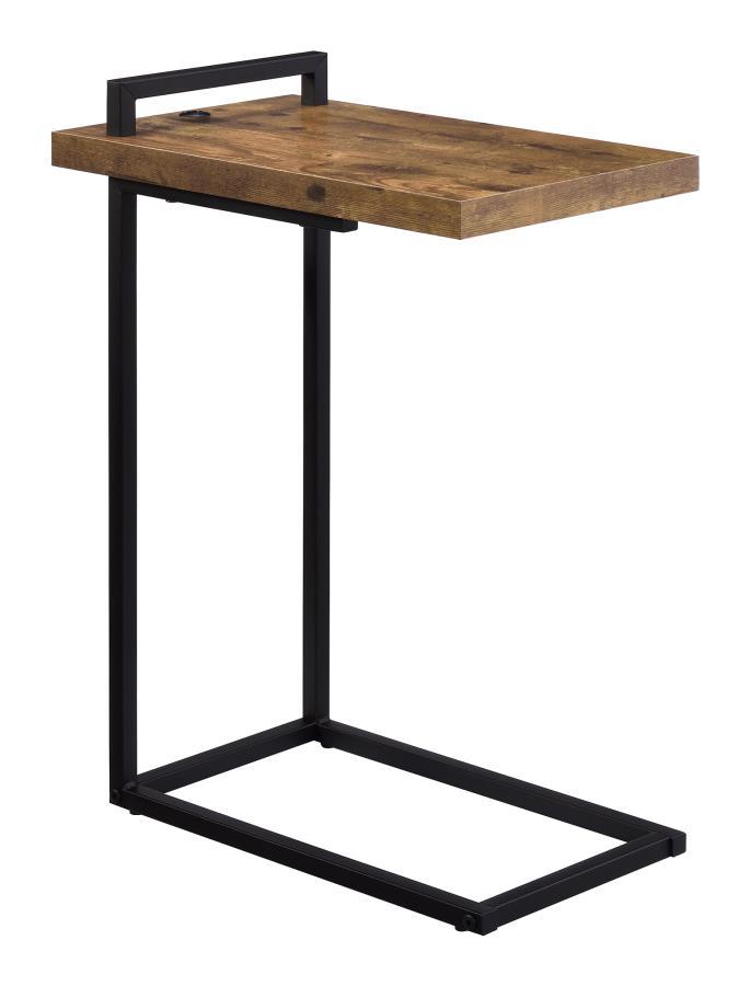 Coaster Fine Furniture Maxwell - C-shaped Side Table USB Charging | Meri Furniture