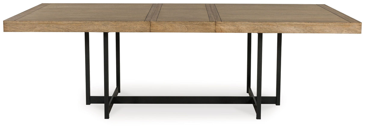 Signature Design by Ashley® Tomtyn - Light Brown - Rectangular Dining Room Extension Table | Meri Furniture