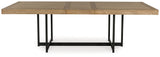 Signature Design by Ashley® Tomtyn - Light Brown - Rectangular Dining Room Extension Table | Meri Furniture