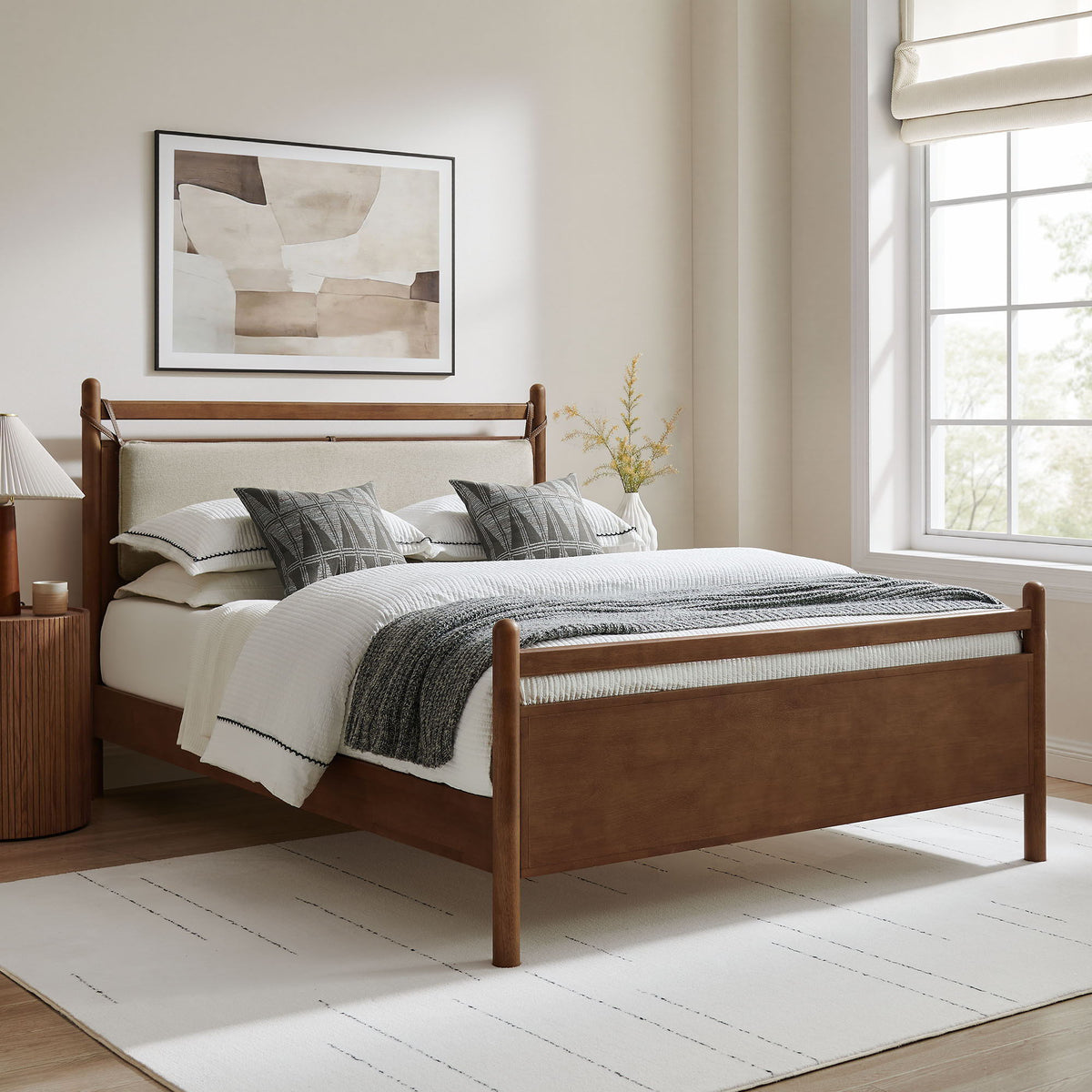 Leni Full Size Wood Platform Bed Frame by Modway