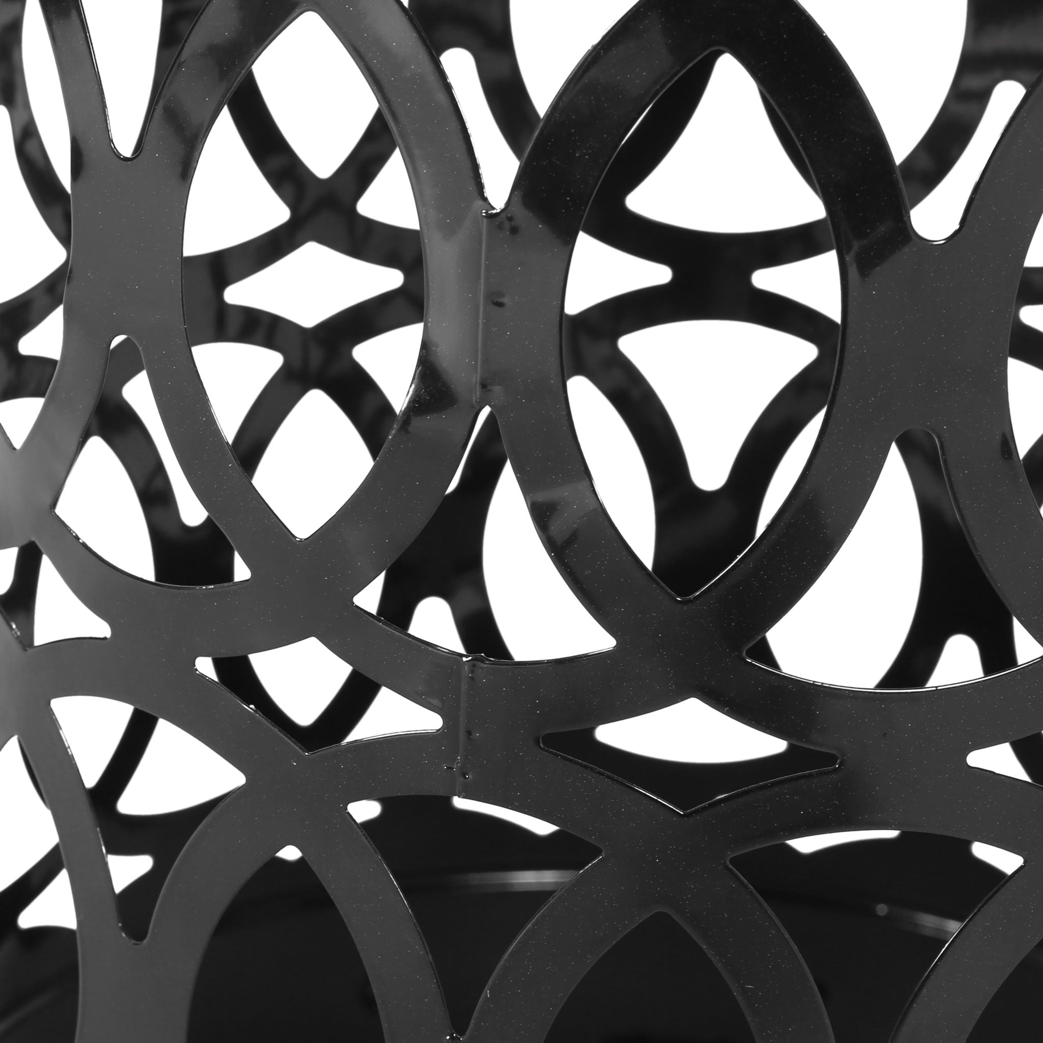 Outdoor Metal Large End Table, Modern Design