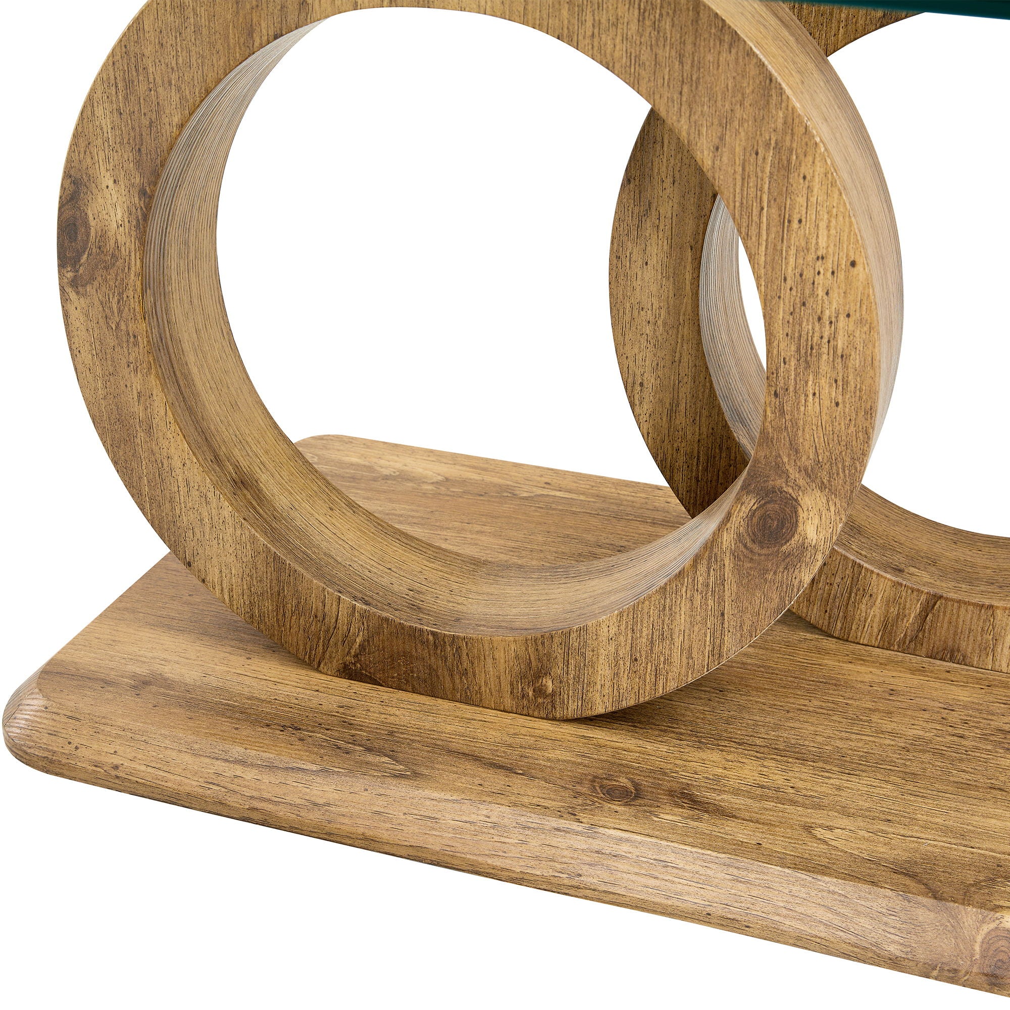 Contemporary Style Glass Top Coffee Table