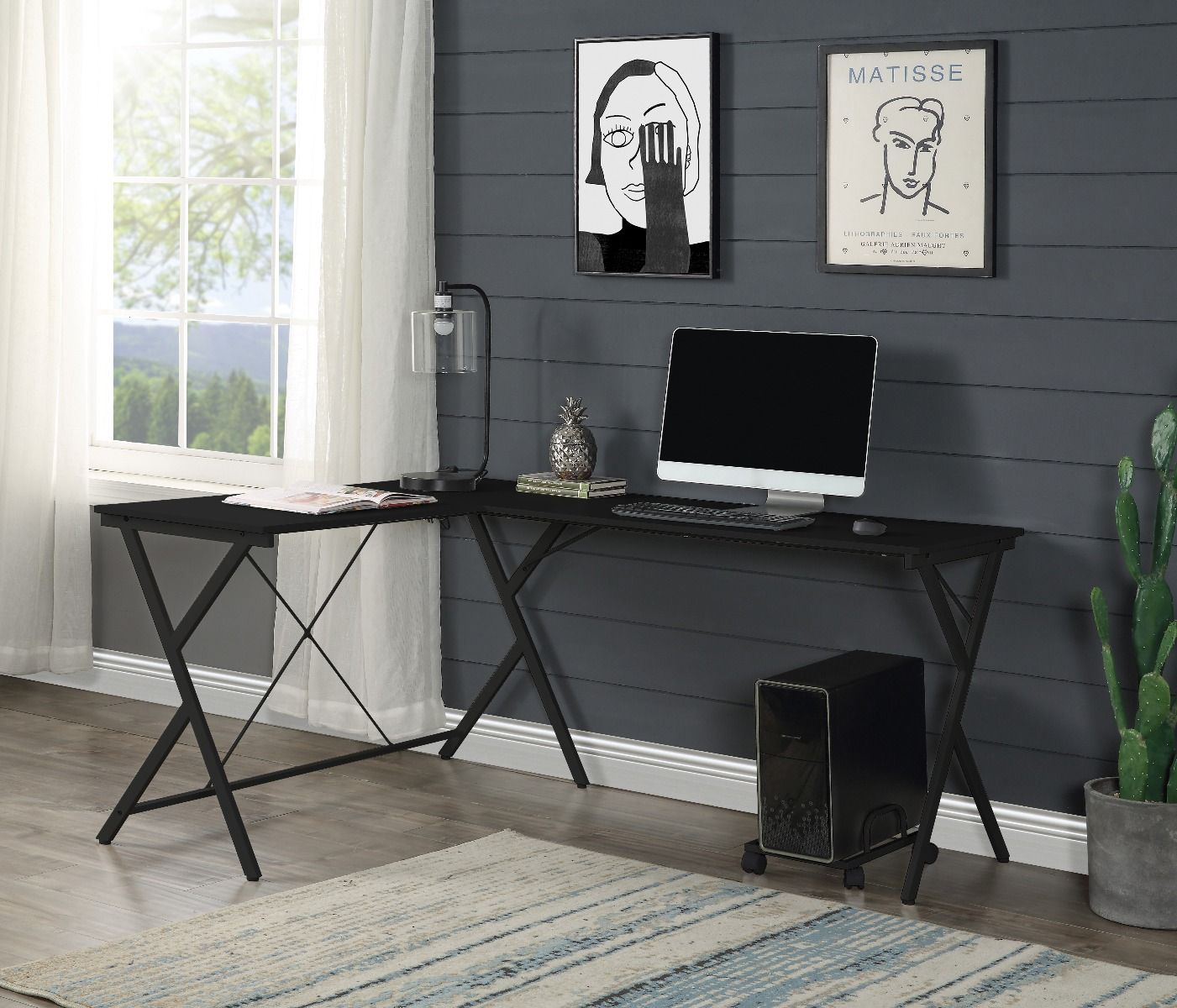 ACME Dazenus - Desk - Black Finish | Meri Furniture