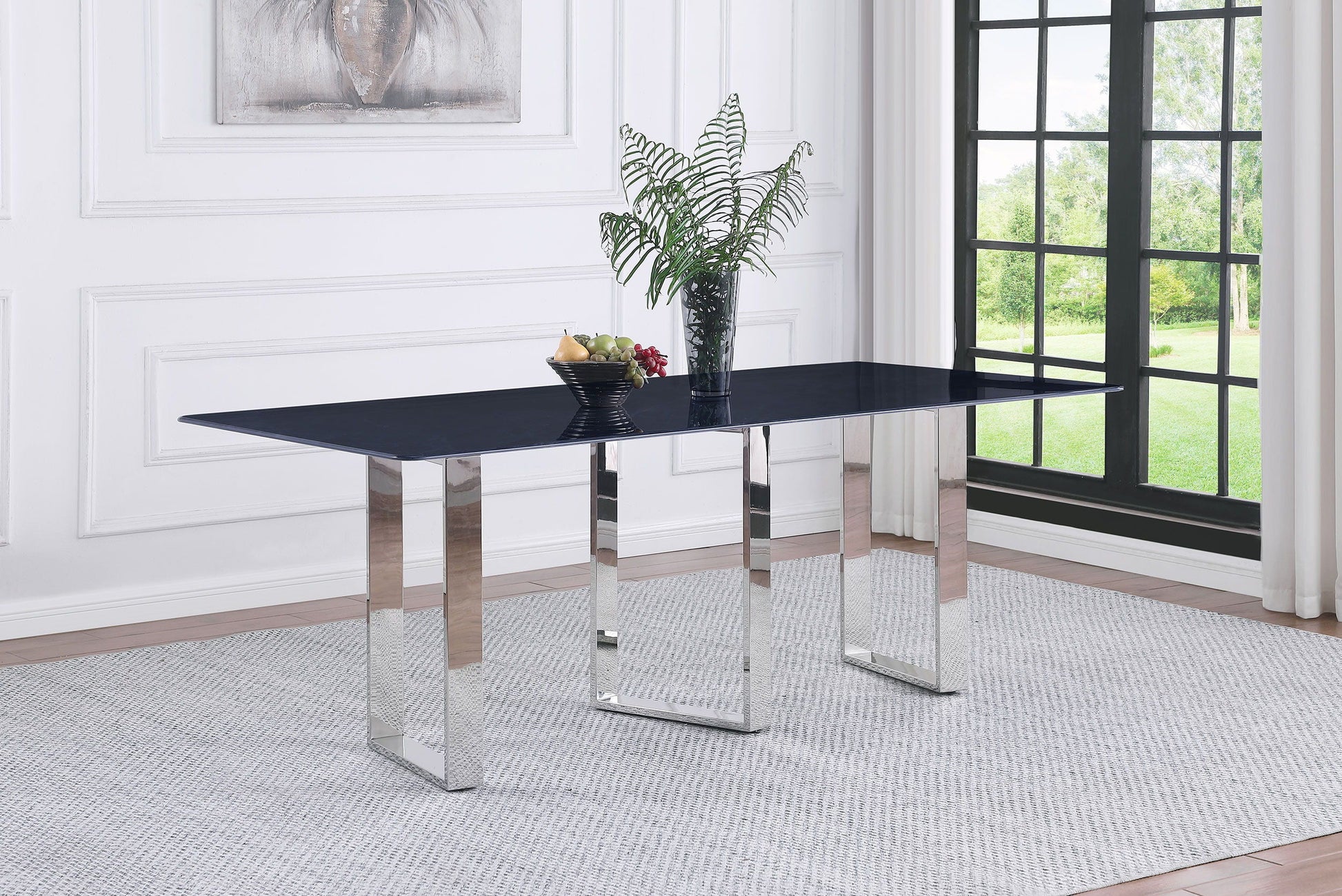 Coaster Fine Furniture Desden - Rectangular Sintered Stone Dining Table - Gray | Meri Furniture