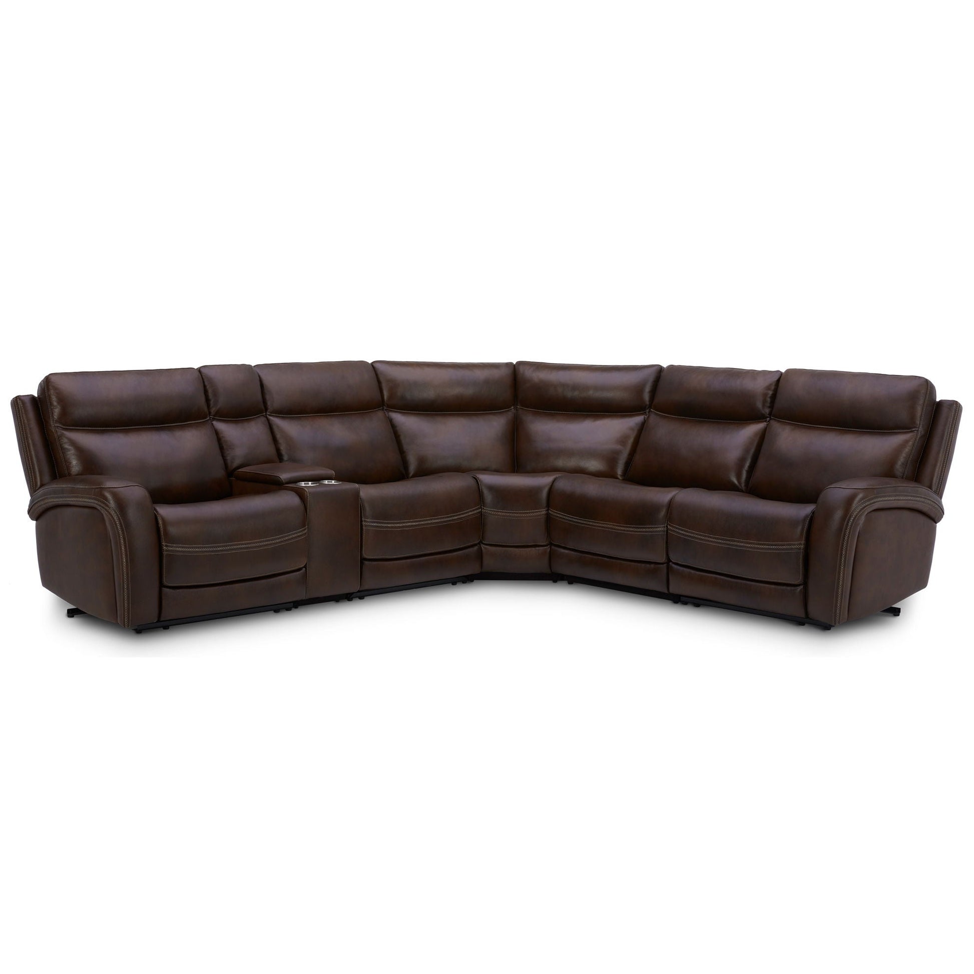 Liberty Furniture Blair - 6 Piece Sectional - Cognac | Meri Furniture