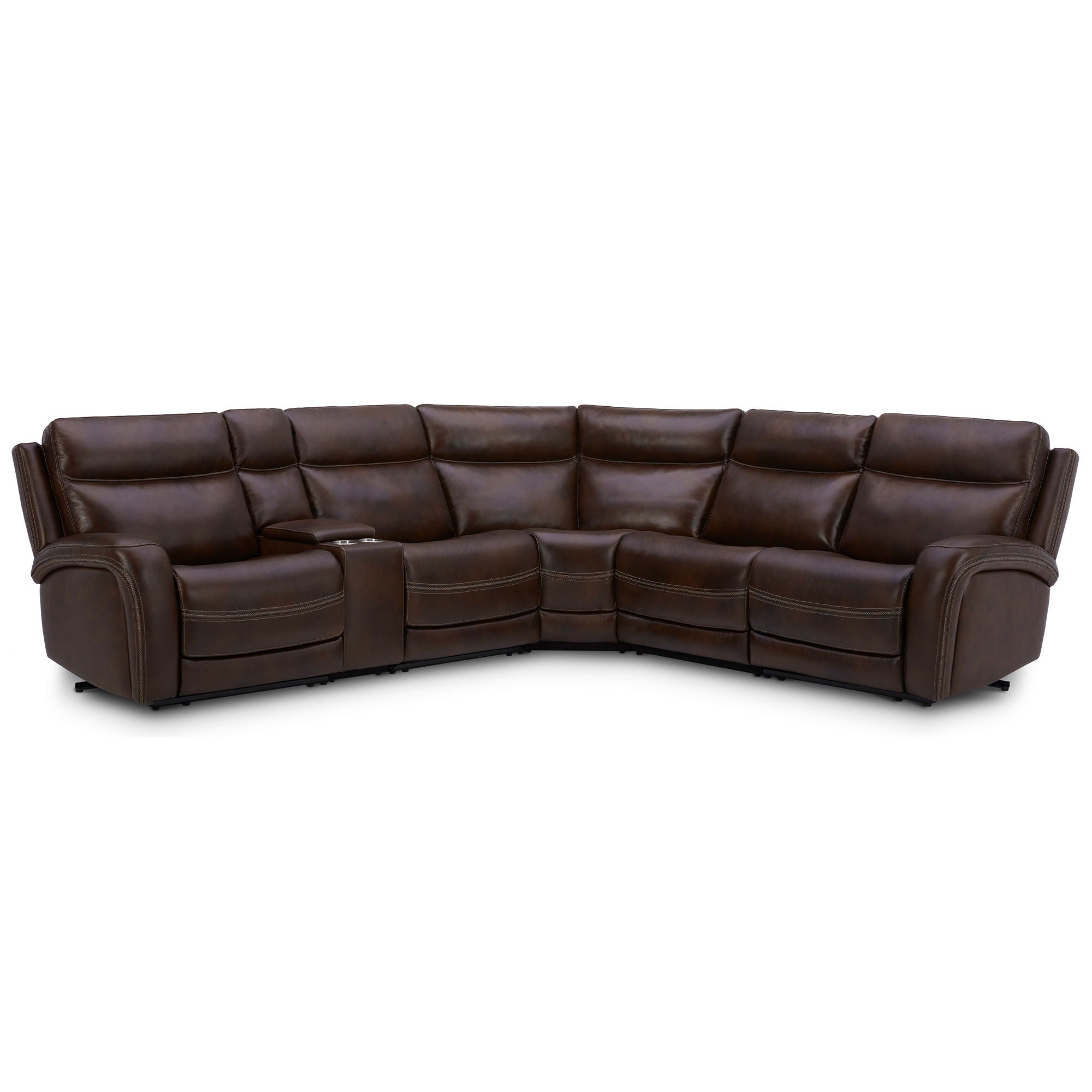 Liberty Furniture Blair - 6 Piece Sectional - Cognac | Meri Furniture
