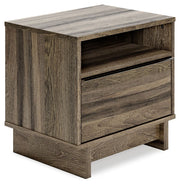 Signature Design by Ashley® Shallifer - Brown - One Drawer Night Stand | Meri Furniture