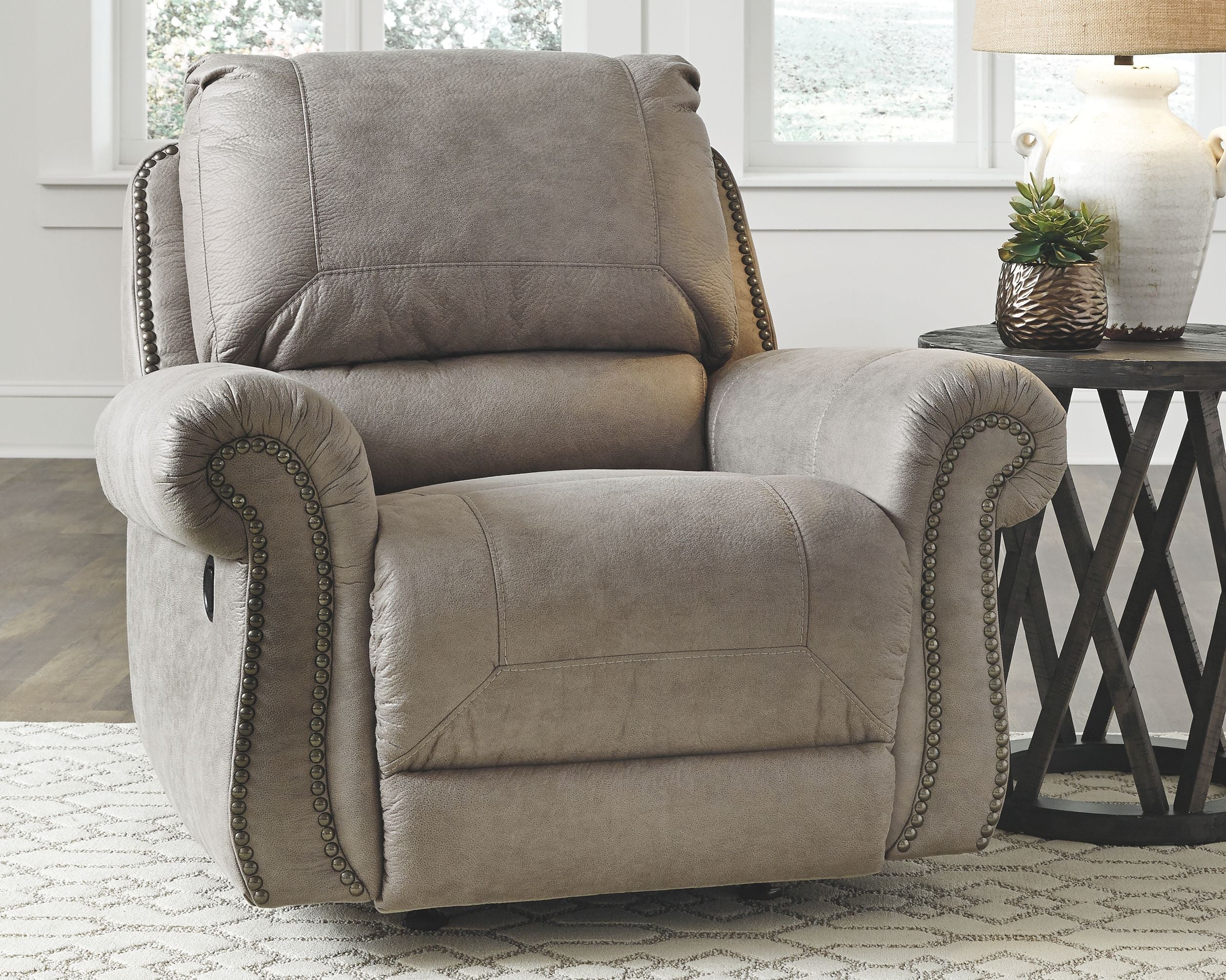 Ashley Furniture Olsberg - Steel - Rocker Recliner | Meri Furniture