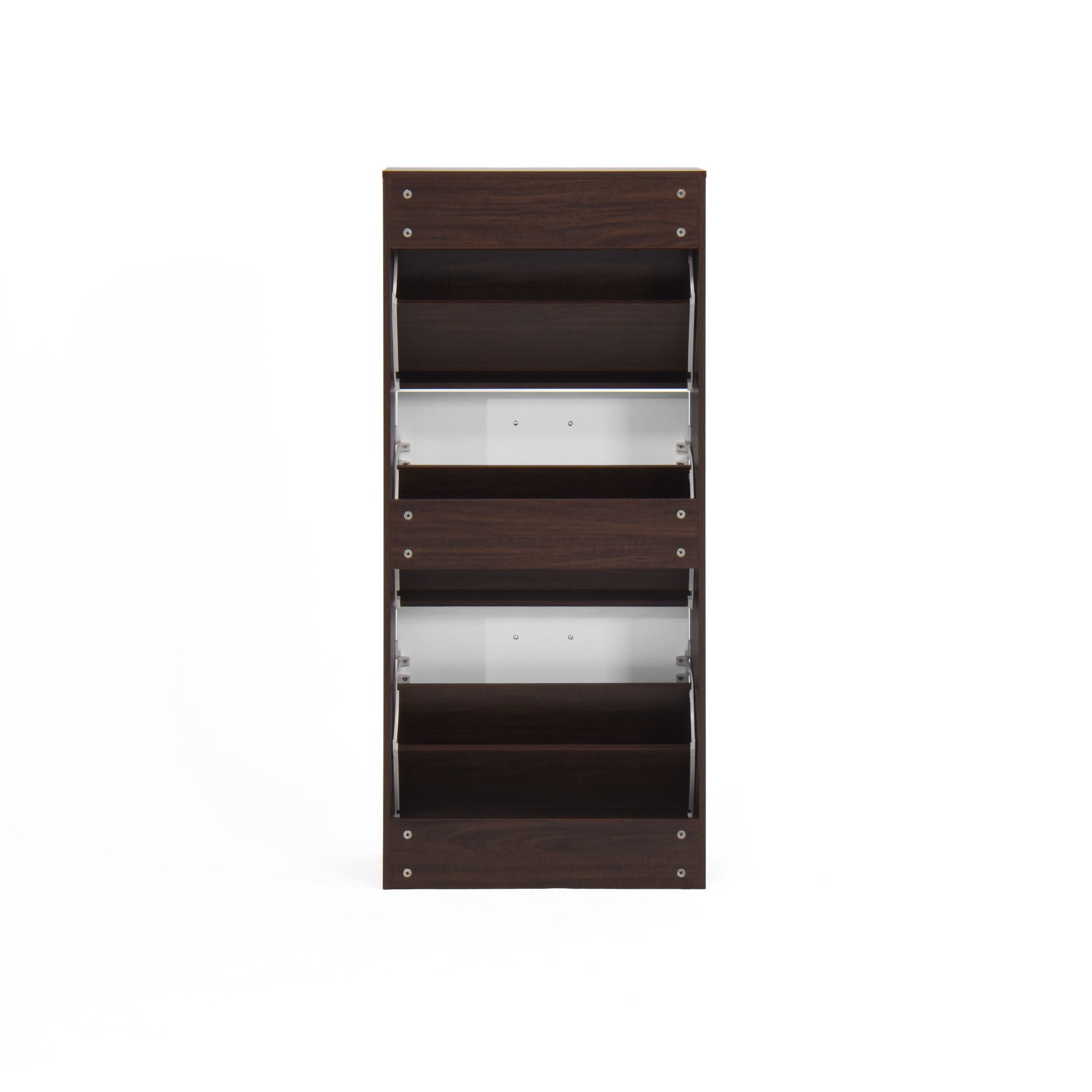Modern Freestanding Shoe Storage Cabinet With 3 Flip Drawers