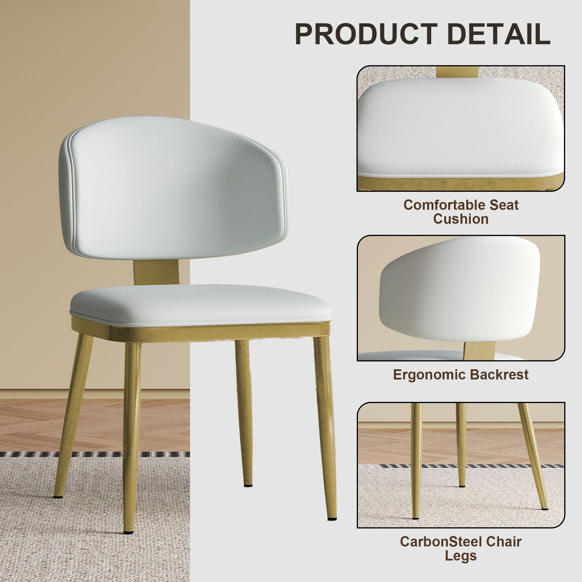 Modern Dining Chairs For Kitchen (Set of 2)