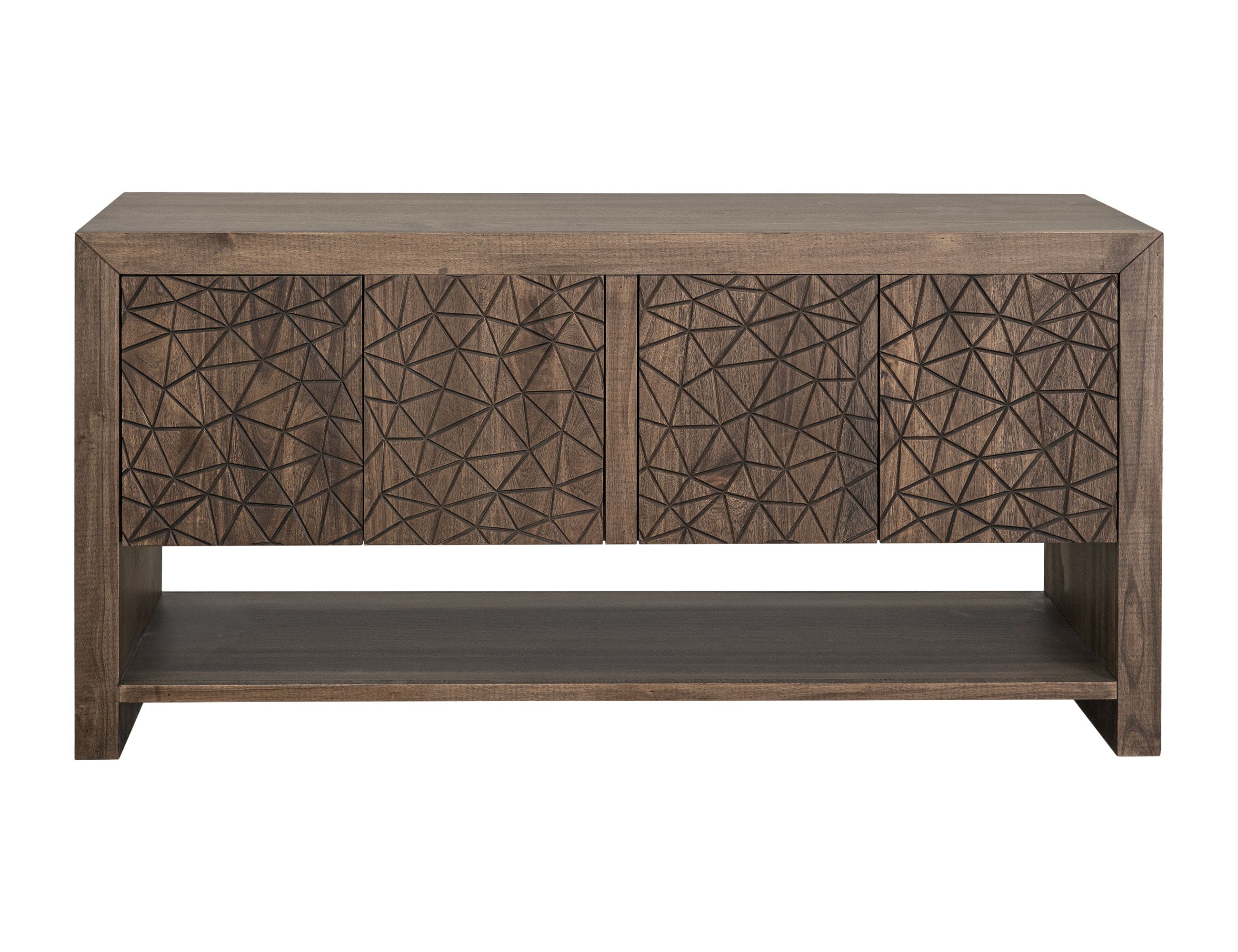 International Furniture Direct Jaspe - Console - Brown | Meri Furniture