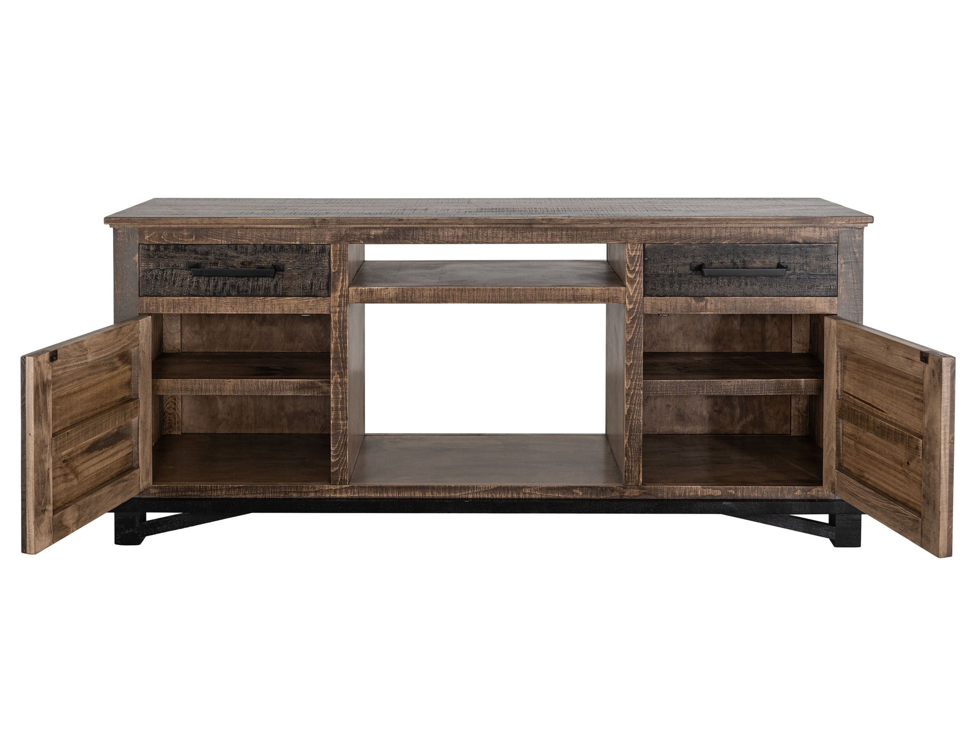 International Furniture Direct Loft Brown - 70.25" Console - Multicolor | Meri Furniture