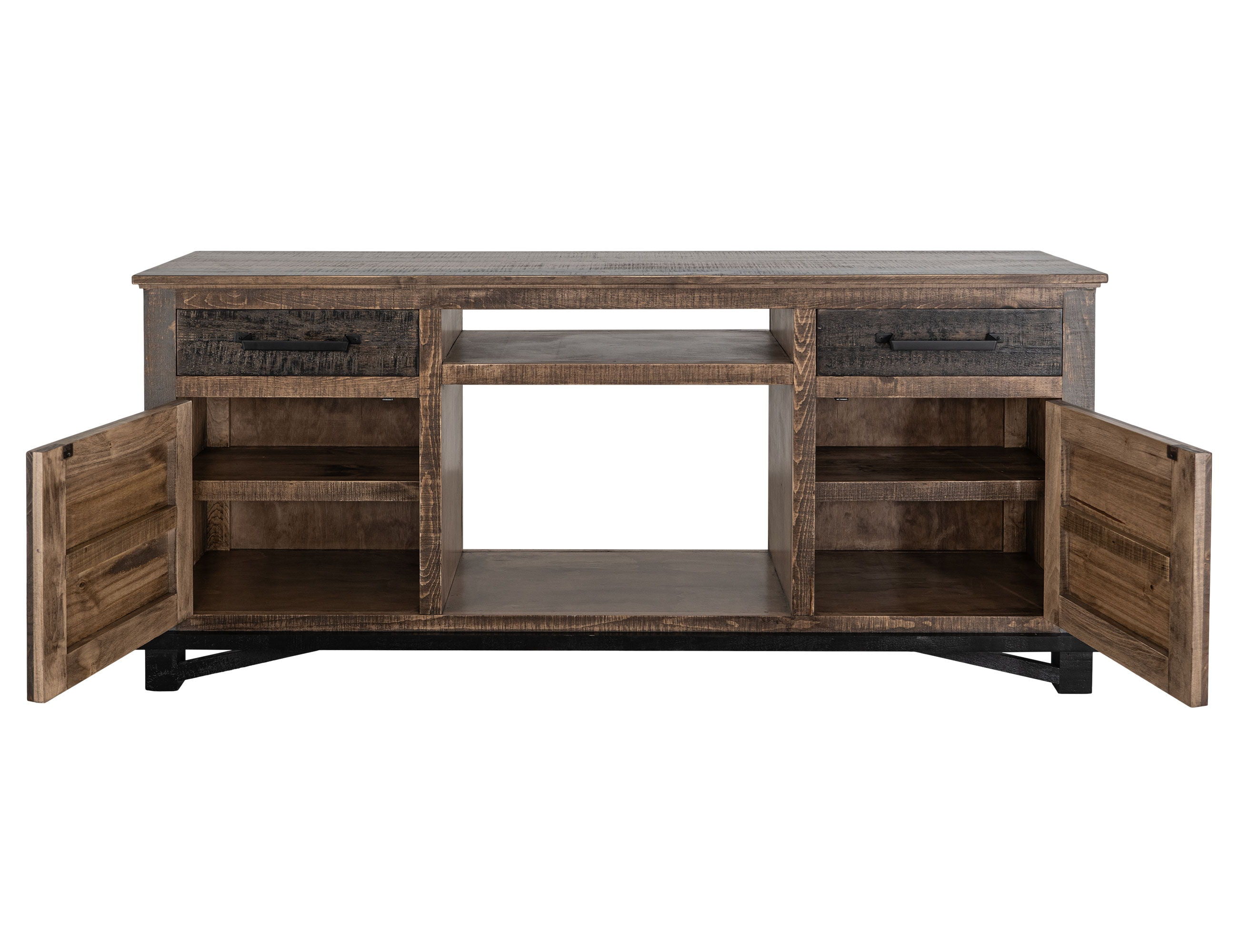 International Furniture Direct Loft Brown - 70.25" Console - Multicolor | Meri Furniture