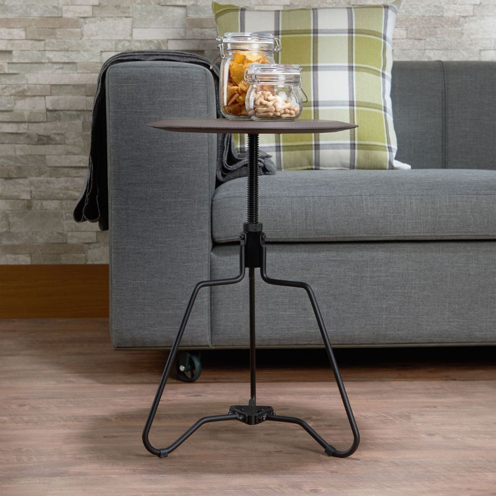 ACME Sada - End Table - Espresso & Sandy Black | Meri Furniture