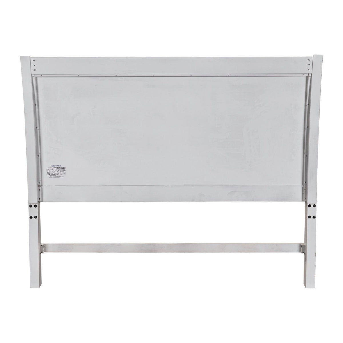 Backroads - King Sleigh Headboard - Weathered White