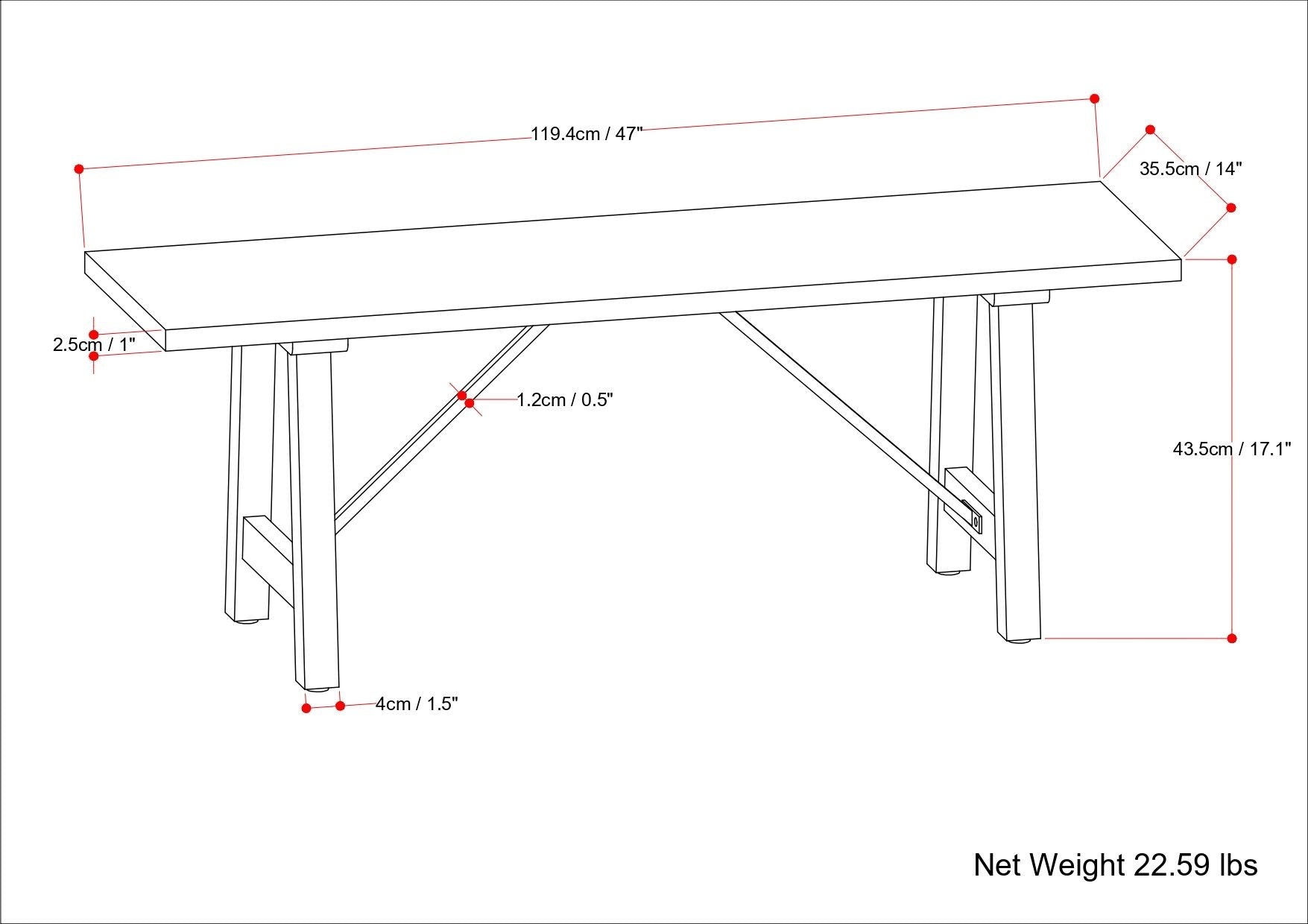 Harvey - Bench - Natural