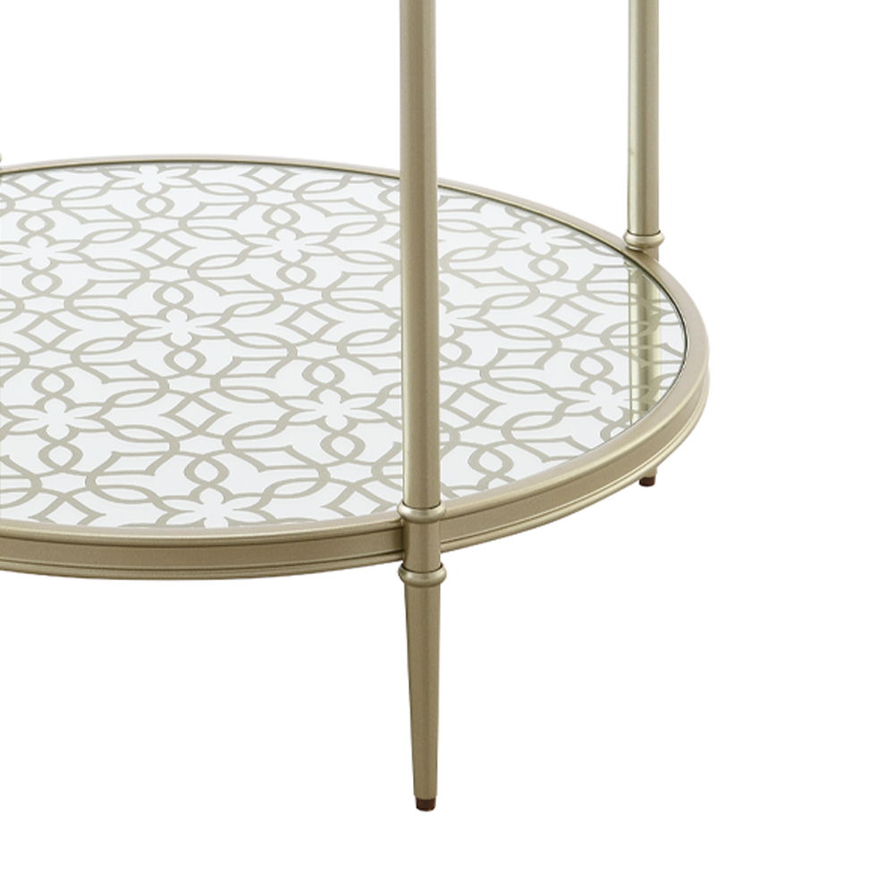 ACME Zaba - End Table - Pearl Silver | Meri Furniture