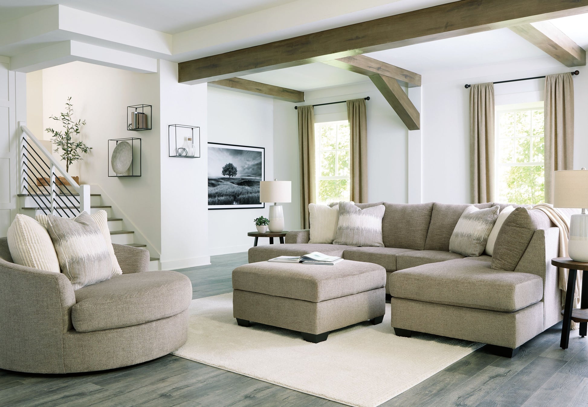 Signature Design by Ashley® Creswell - Sectional Set | Meri Furniture