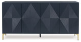 Loirwick - Dark Blue - Accent Cabinet