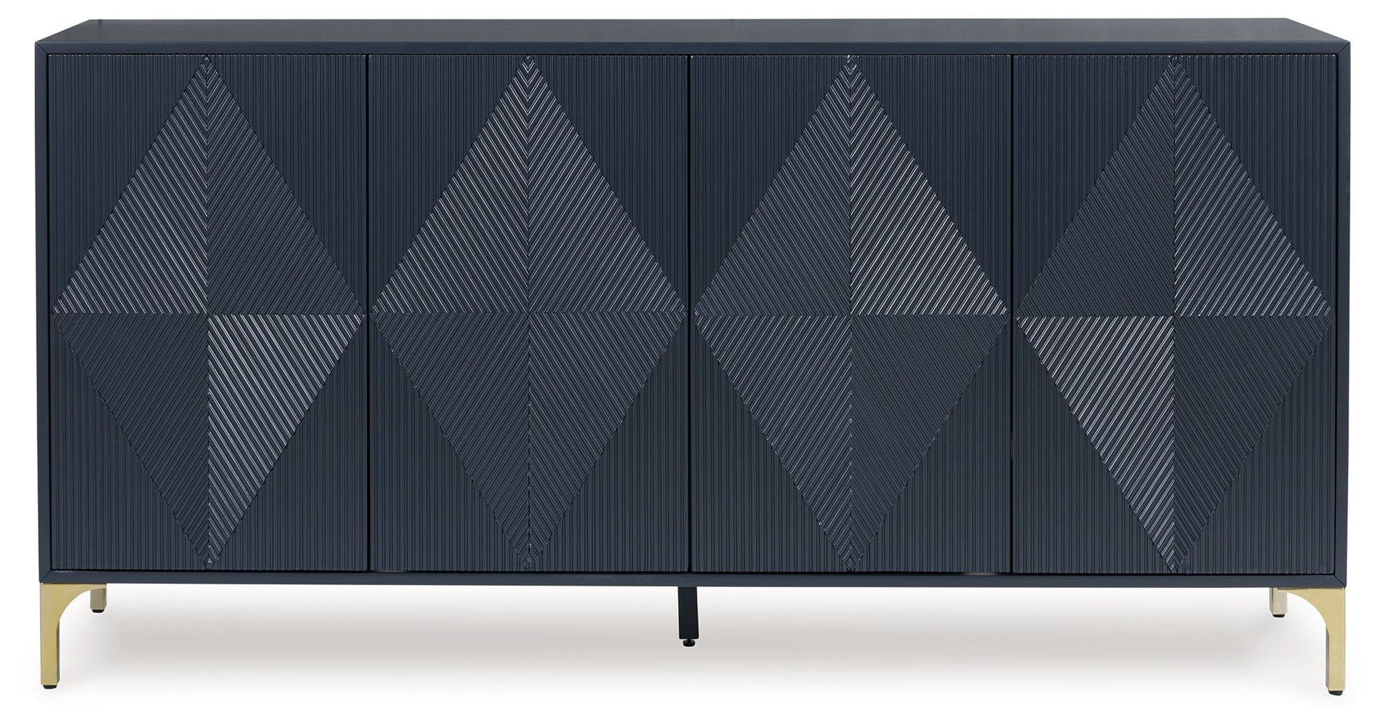 Signature Design by Ashley® Loirwick - Dark Blue - Accent Cabinet | Meri Furniture