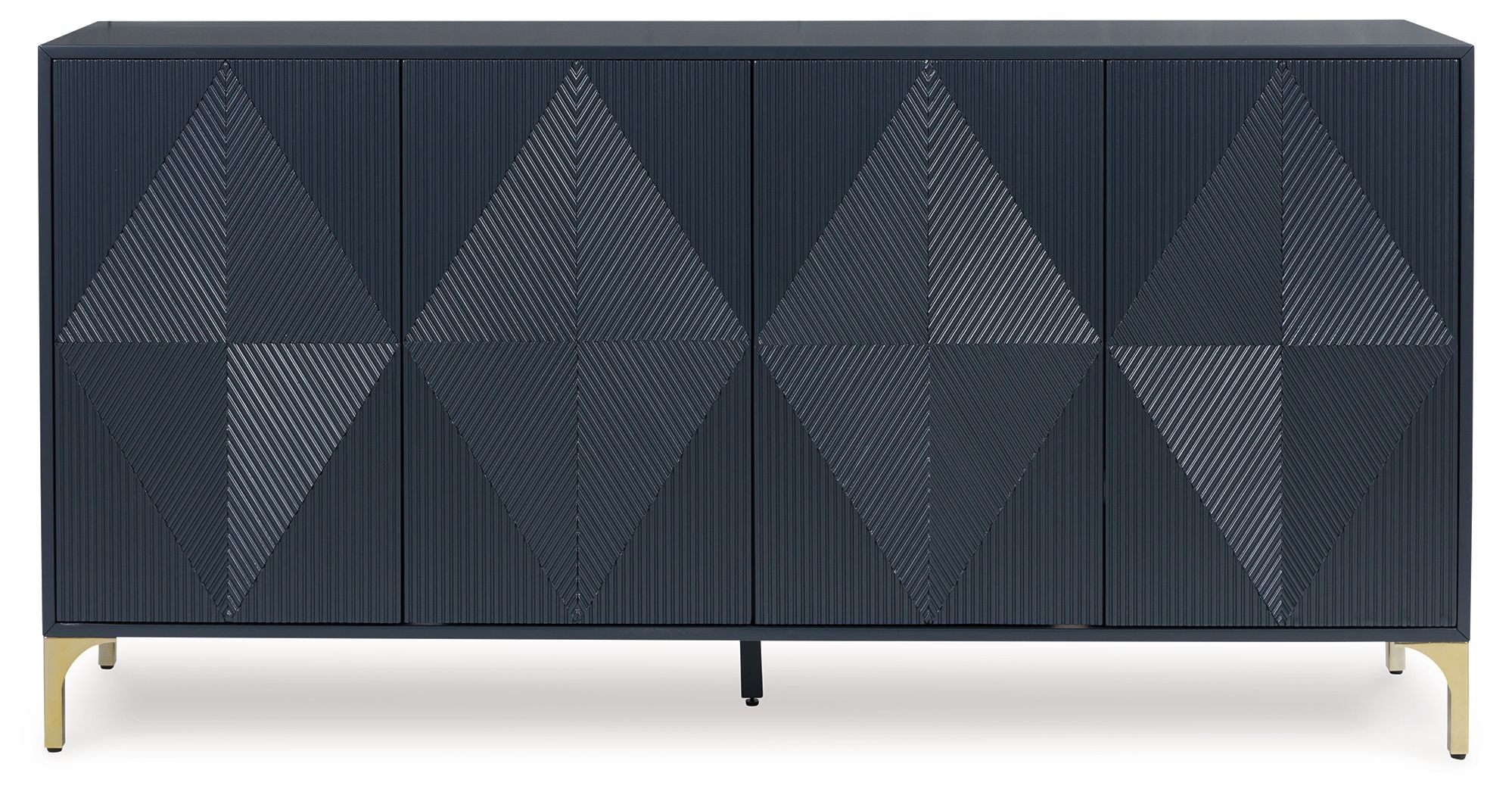Signature Design by Ashley® Loirwick - Dark Blue - Accent Cabinet | Meri Furniture
