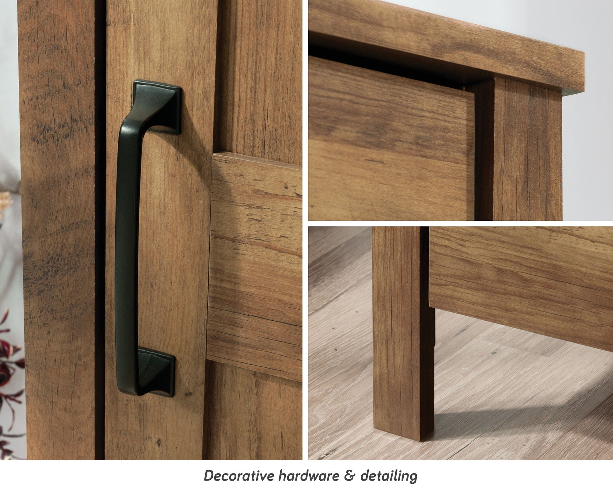 4-Shelf Storage Cabinet in Rural Pine