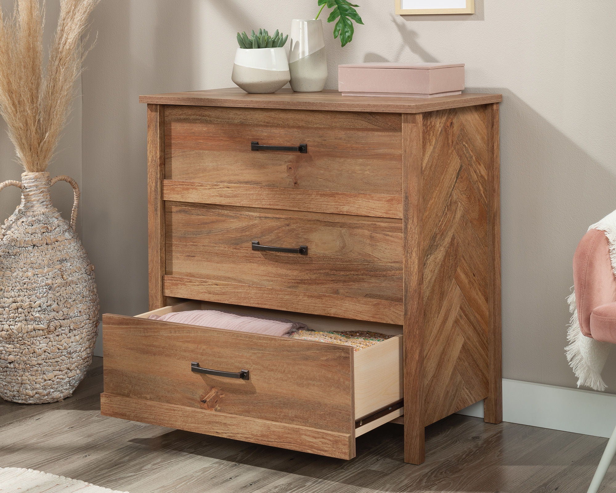 3-Drawer Bedroom Chest in Sindoori Mango