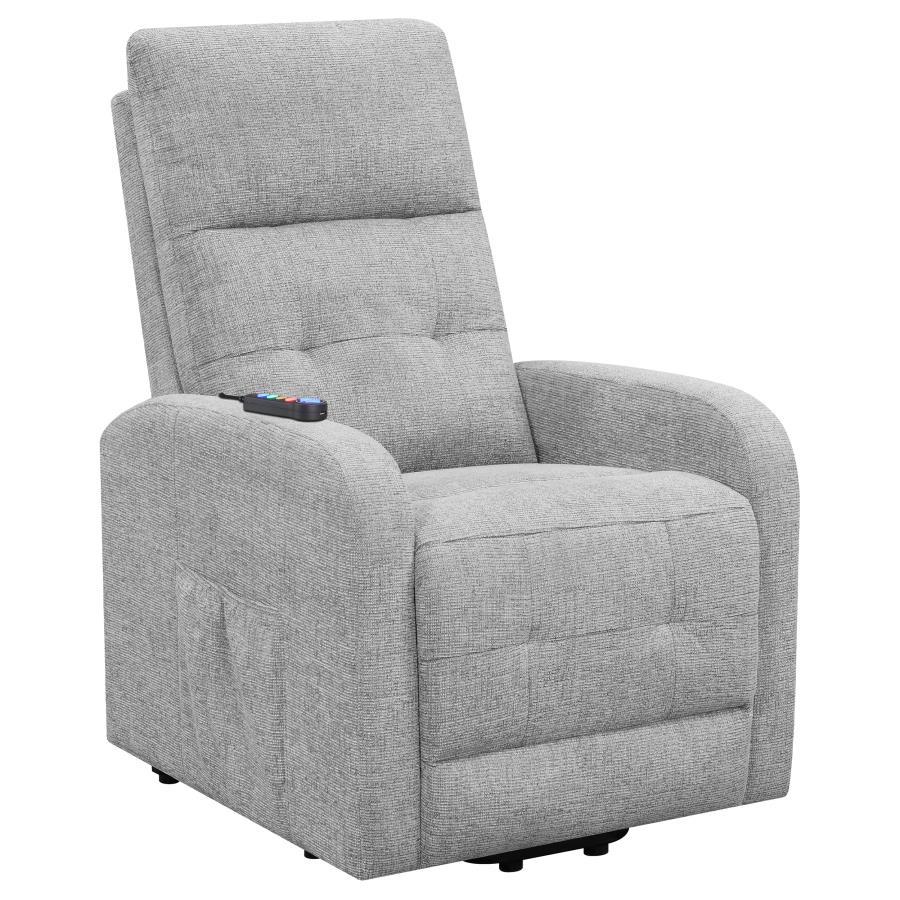 Coaster Fine Furniture Howie - Upholstered Power Lift Massage Chair | Meri Furniture