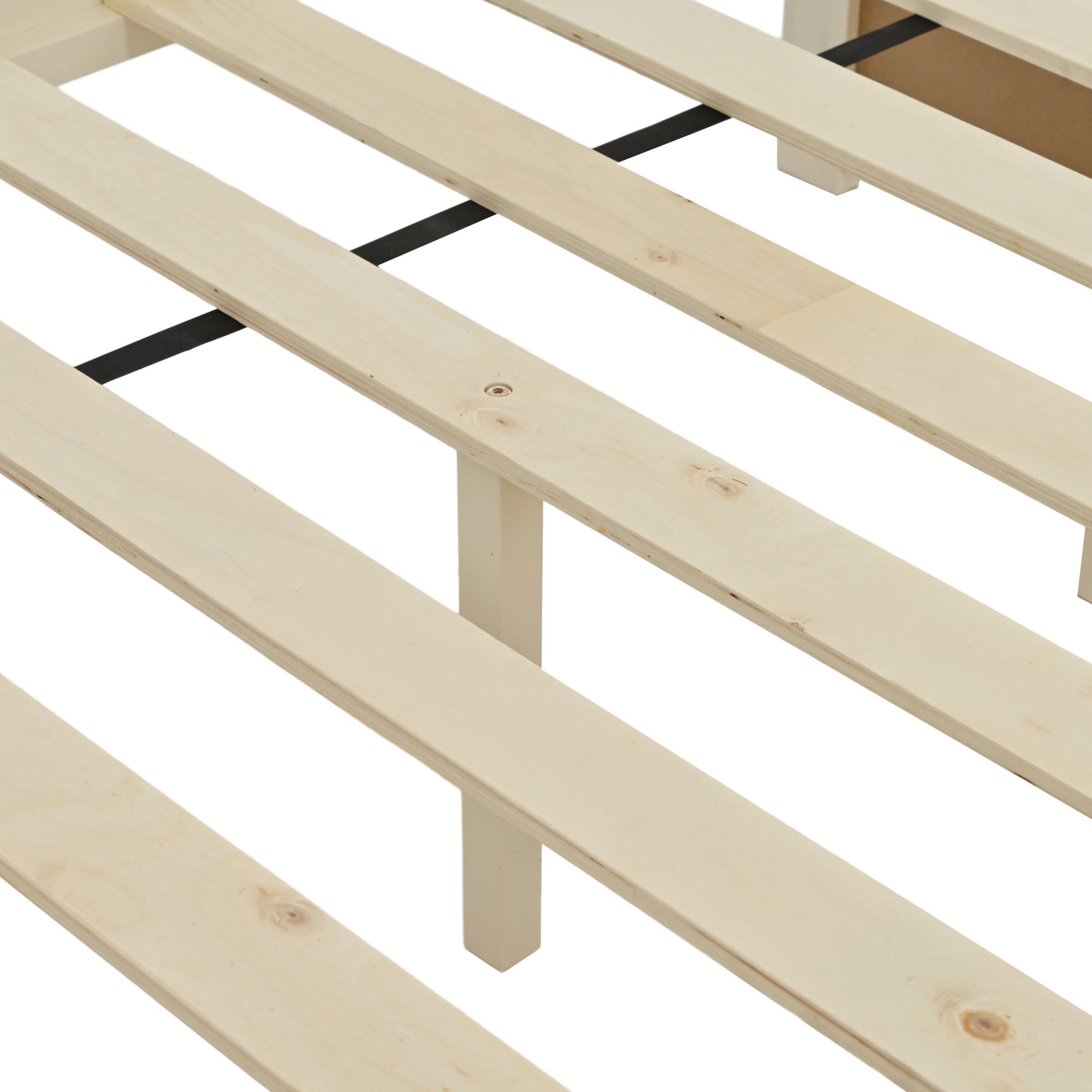 Bunk Bed With Ladder, And Safety Guard Rails