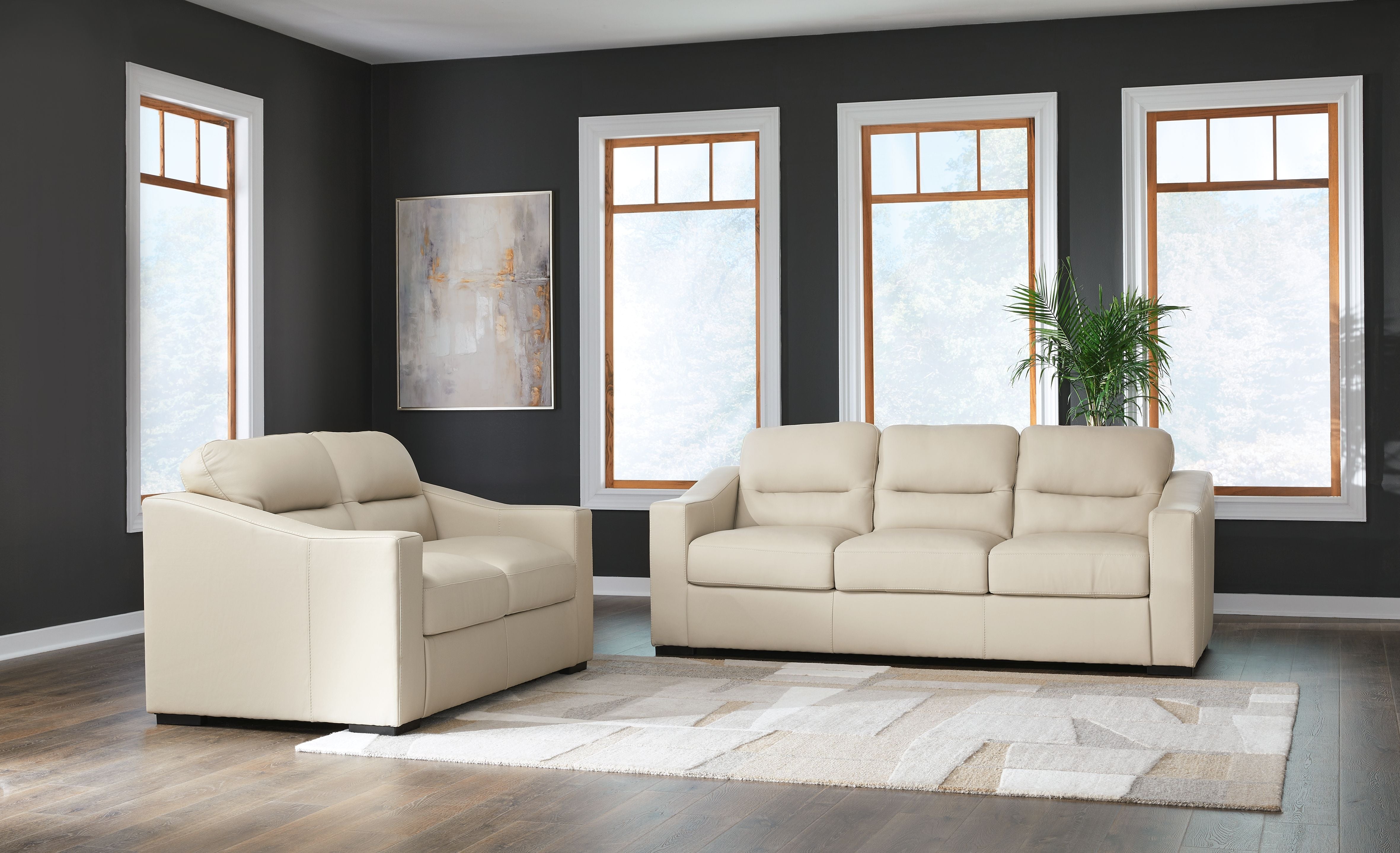 Signature Design by Ashley® Treasure Trove - Almond - 2 Pc. - Sofa, Loveseat | Meri Furniture