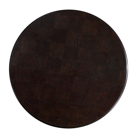 Furniture of America Ornette - Round Table - Espresso / Champagne | Meri Furniture