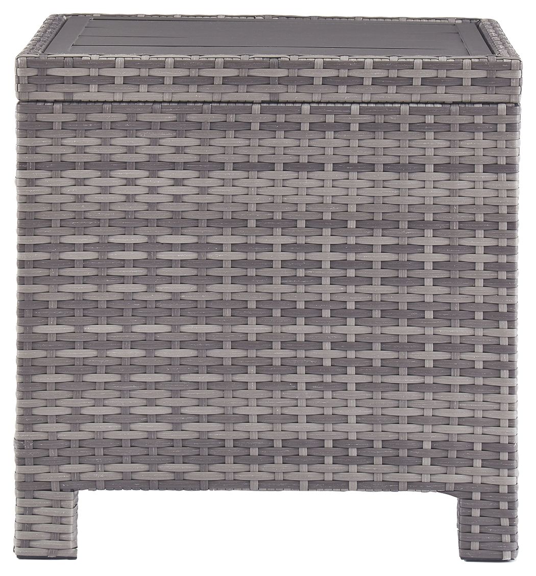Ashley Furniture Salem - Gray - Square End Table | Meri Furniture