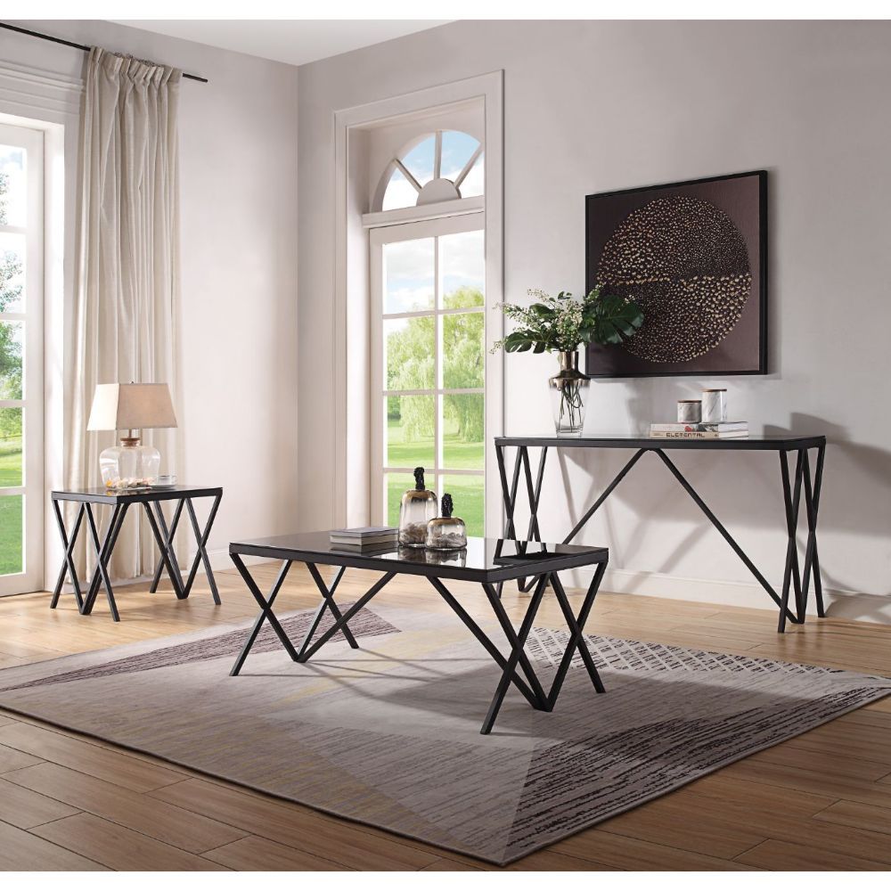 ACME Magenta - Coffee Table - Black & Glass | Meri Furniture