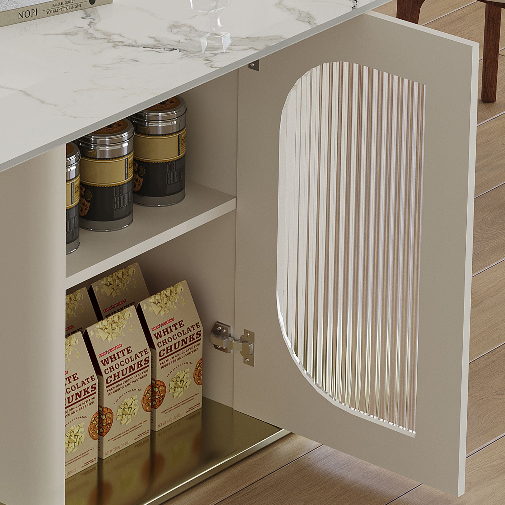 Dining Table Set With Storage, Includes Chairs For Kitchen