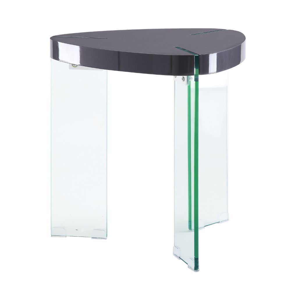 KD, Triangular Tripod End Table • NO Storage.