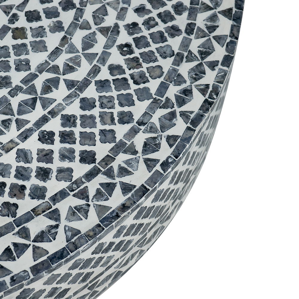 Unique Capiz Coffee Table & Pedestal Base