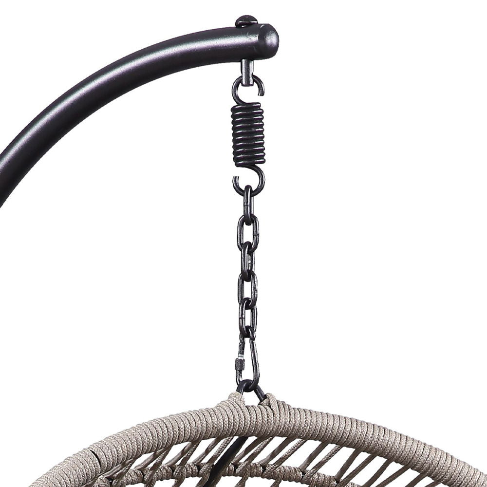 Vasant - Hanging Chair - Beige Fabric & Rope
