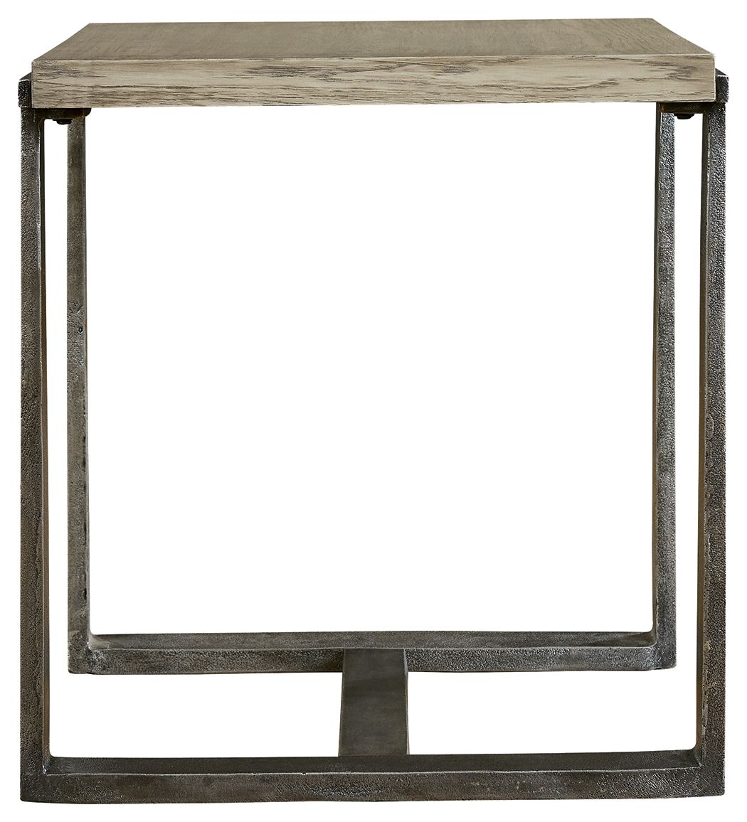 Signature Design by Ashley® Dalenville - Gray - Rectangular End Table | Meri Furniture
