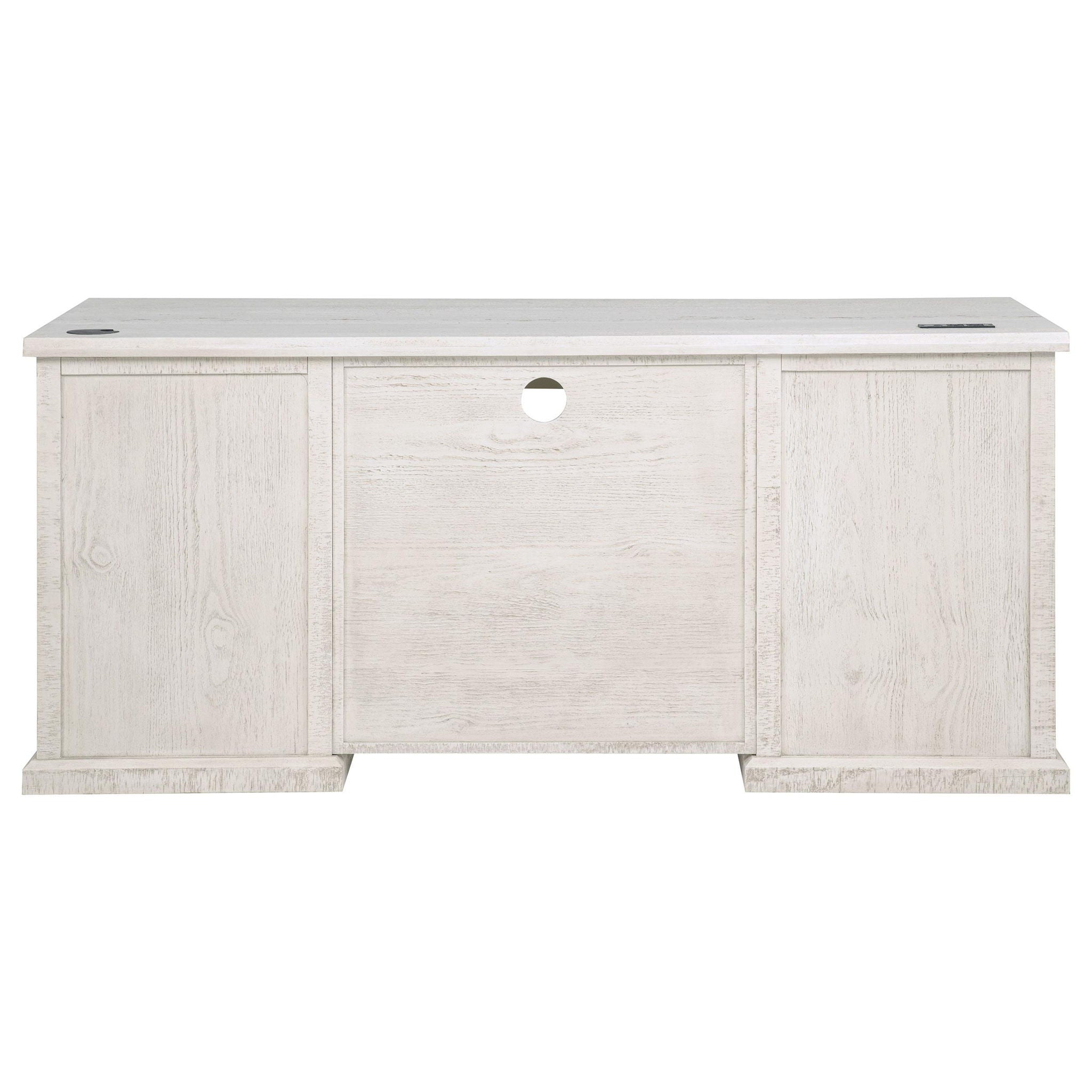 Altidore 68-inch 7-drawer Executive Home Office Desk Distressed White