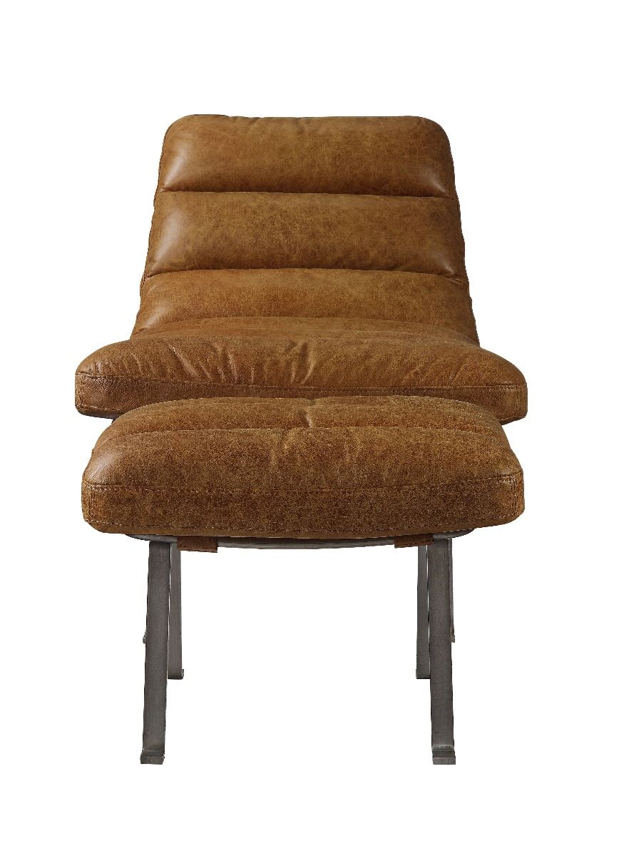 ACME Bison - Accent Chair - Toffee Top Grain Leather | Meri Furniture