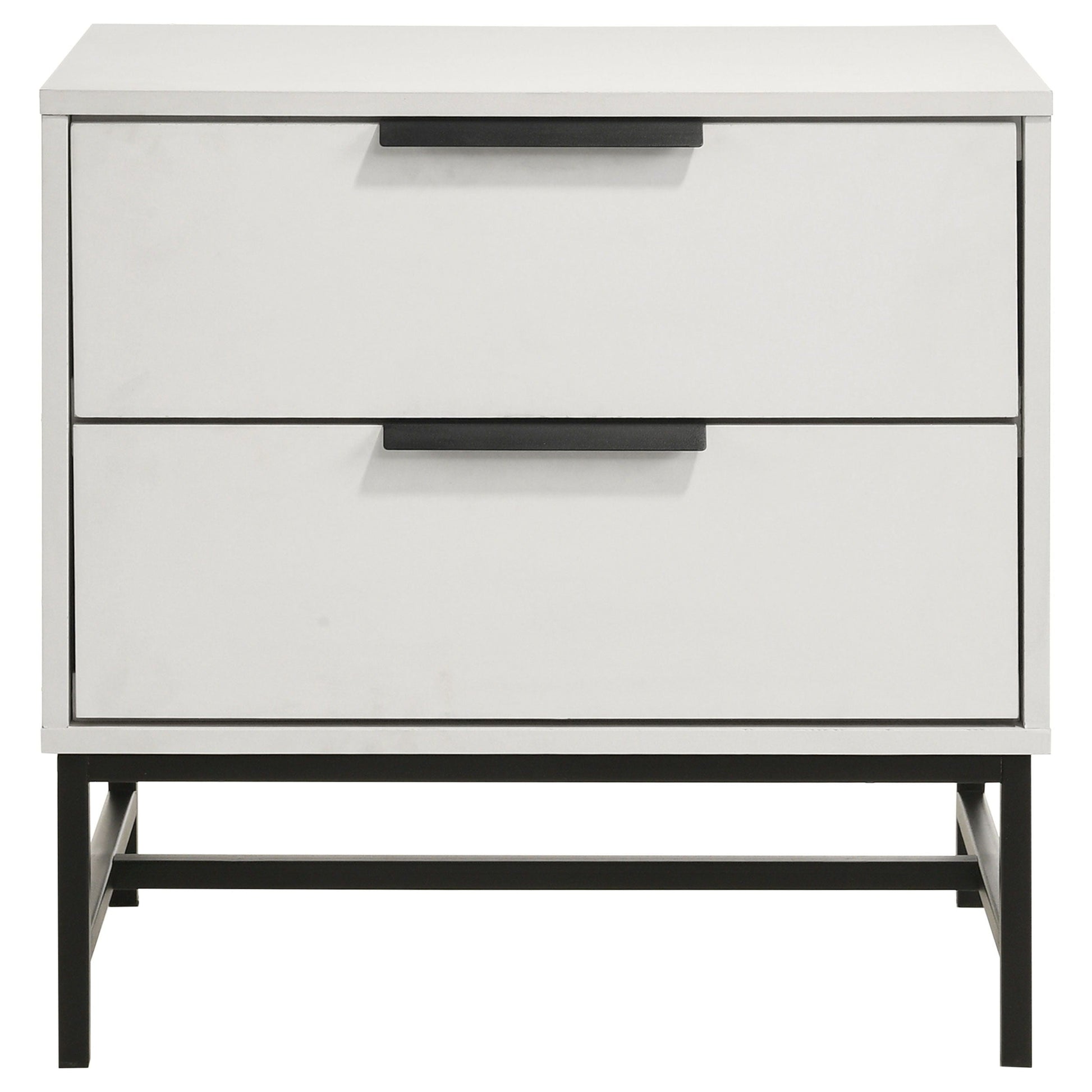 Coaster Fine Furniture Sonora - 2-Drawer Nightstand Bedside Table - White | Meri Furniture
